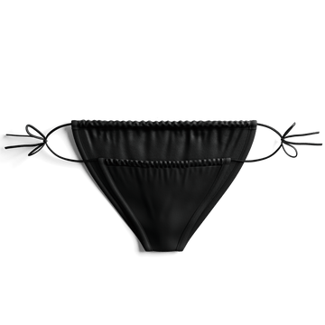 String Bikini Bottom: Stealth Black - Culprit Underwear - Bikinis - BIK - BLK - XS