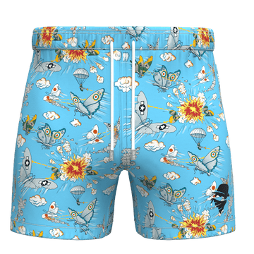 Swim Trunks: Battleflies 🦋 - Culprit Underwear - Swim Trunks - SWTK - BFLY - S