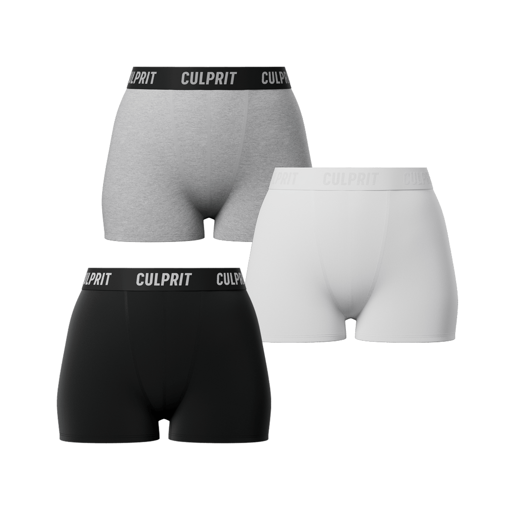 The Solid Booty Shorts Pack 👌 - Culprit Underwear - Booty Shorts - BS - BWG3PK - XS