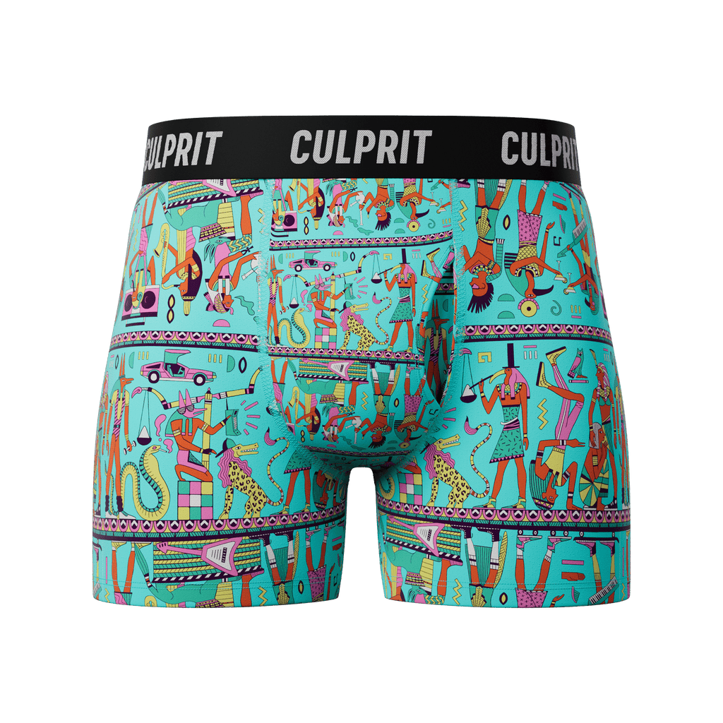 Walk Like an Egyptian 𓀊 - Culprit Underwear - Boxer Briefs w/Fly - BB2 - EGYPT - S