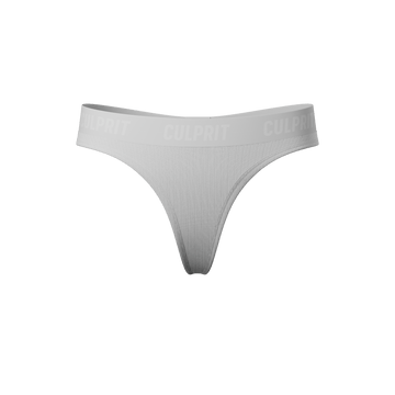 White Hot Ribbed Thong - Culprit Underwear - Thongs - THG2 - WHR - XS