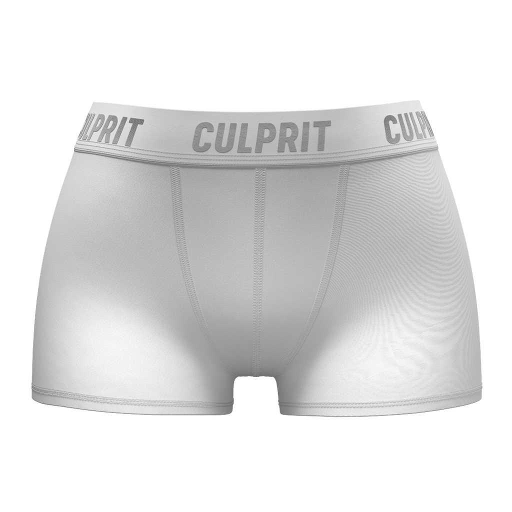 White Hot Solid Booty Shorts - Culprit Underwear - Booty Shorts - BS - WHOT - XS