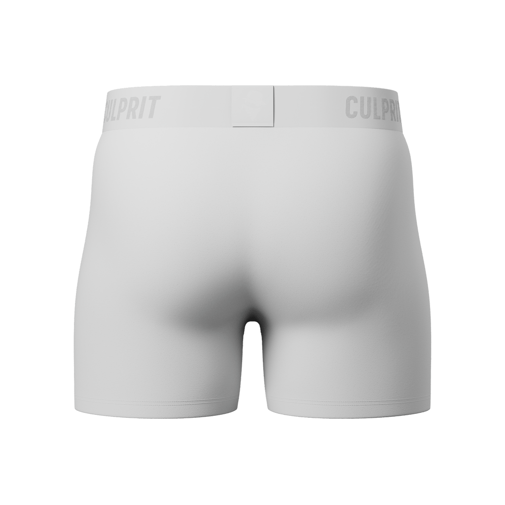 White Hot Solid Boxer Briefs w/ fly - Culprit Underwear - Boxer Briefs w/Fly - BB - WHOT - S