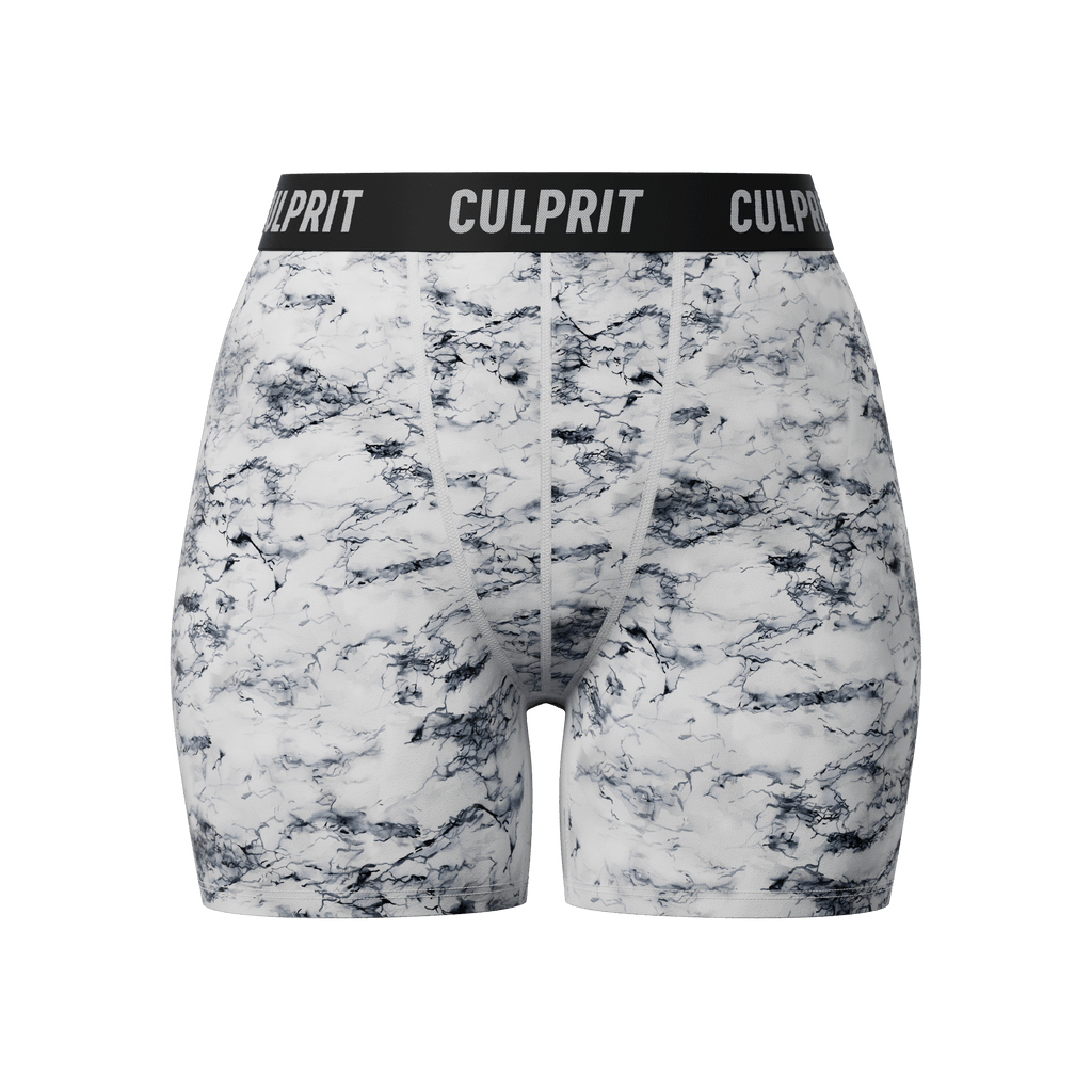 White Marble LadyBoxers - Culprit Underwear - LadyBoxers™ - LB - WMRBL - XS