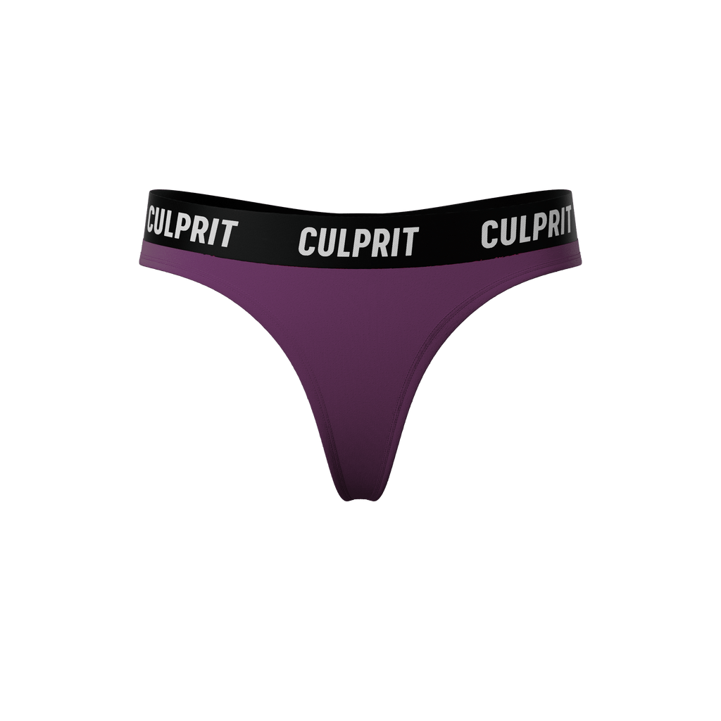 Witch's Brew 🔮☾🐈‍⬛ Thong - Culprit Underwear - Thongs - THG - PLUM - XS