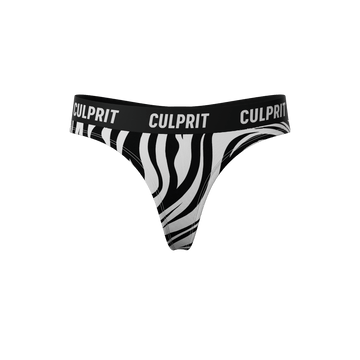 Zebra 🦓 Classic Thong - Culprit Underwear - Thongs - THG - ZEBRA - XS