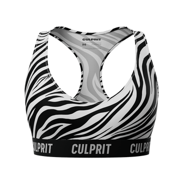 Zebra 🦓 ComfyBra™ - Culprit Underwear - ComfyBra™ - BRA - ZEBRA - XS