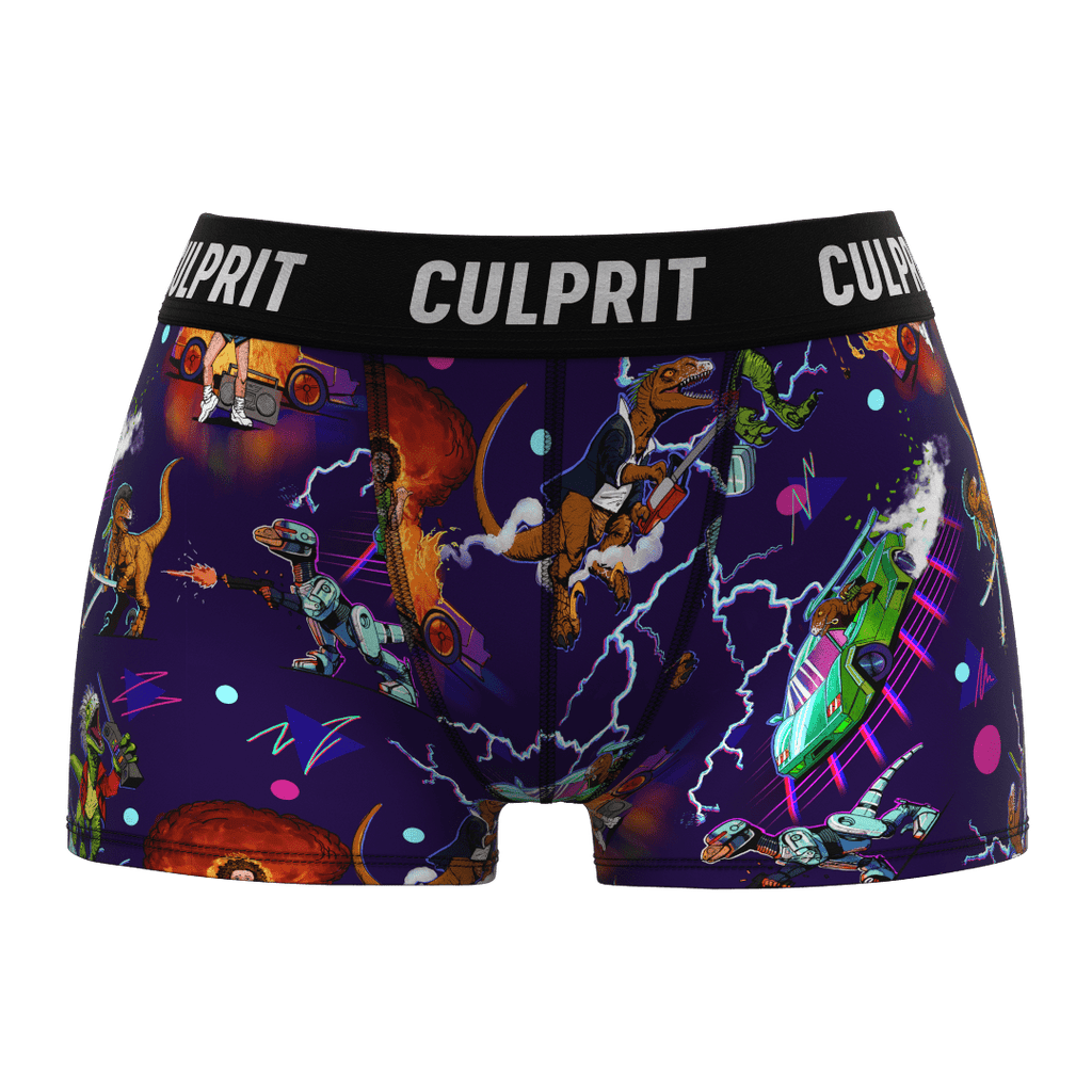 Raptor Nights Booty Shorts - Culprit Underwear LLC - Booty Shorts - BS - RPTRNT - XS