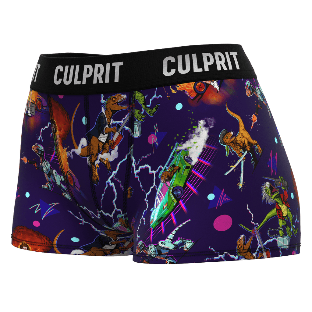 Raptor Nights Booty Shorts - Culprit Underwear LLC - Booty Shorts - BS - RPTRNT - XS